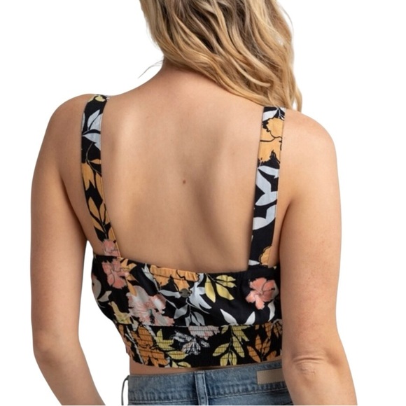 NWOT Roxy Sea Fog Crop Tank Top Size L - Picture 3 of 9